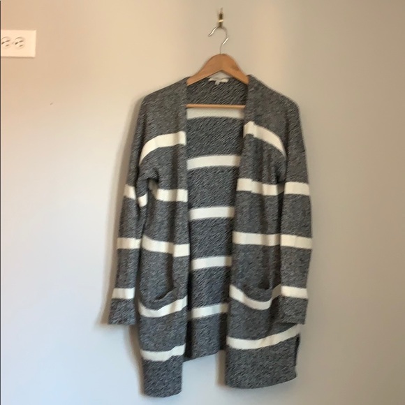 Madewell Sweaters - Madewell Striped Cotton Blend Cardigan
